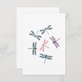 Colorful Dragonflies 招待状 (正面/裏面)