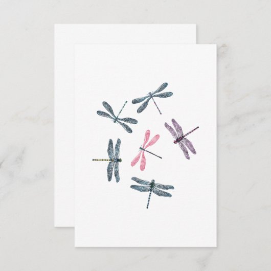 Colorful Dragonflies 招待状 (正面/裏面)