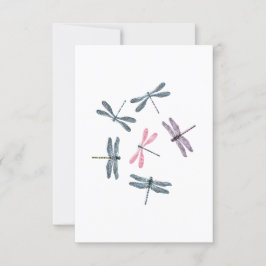 Colorful Dragonflies 招待状