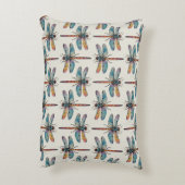 Colorful Dragonfly Pattern アクセントクッション (裏面(縦))