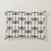 Colorful Dragonfly Pattern アクセントクッション (裏面)