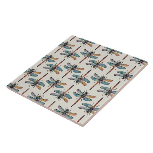 Colorful Dragonfly Pattern タイル (側面)