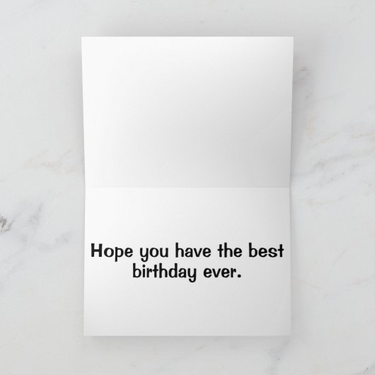 Colorful Drawing Butterfly Happy Birthday カード (内部)