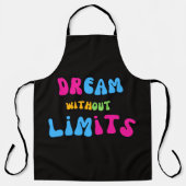 Colorful Dream Without Limits Quote Kitchen Apron エプロン (正面)