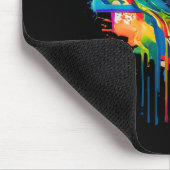 Colorful Drip Basketball Ball Hoop Slam Dunk Dripp マウスパッド (コーナー)