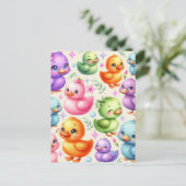 Colorful Ducklings ポストカード (スタンド正面)