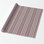 Colorful Dusty Grayish Brown And Purple Pattern ラッピングペーパー (アンロールド)
