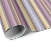 Colorful Dusty Grayish Brown And Purple Pattern ラッピングペーパー (ロールコーナー)