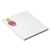 Colorful Easter Chick in Painted Egg ノートパッド (アングル)