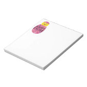 Colorful Easter Chick in Painted Egg ノートパッド (回転)