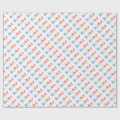 Colorful “Easter” Lettering Wrapping Paper ラッピングペーパー (フラット)