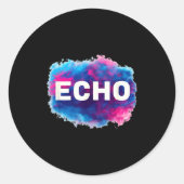 Colorful Echo Look ラウンドシール (正面)