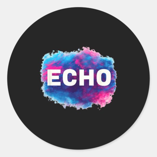Colorful Echo Look  ラウンドシール (正面)