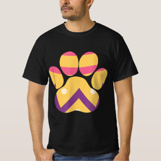 Colorful Egg Easter Paw Funny Dog Cat Lovers Easte Tシャツ
