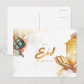 Colorful Eid Mubarak  シーズンポストカード (正面/裏面)
