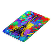 Colorful Eiffel painting マグネット (左側)