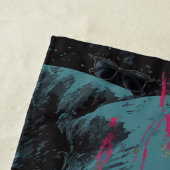 Colorful Elephant Graphic Art – Bold Urban Wildlif ビーチタオル (インサイチュ)