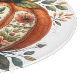 COLORFUL EMBROIDERY LOOK FALL PUMPKIN カッティングボード (角)