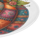 COLORFUL EMBROIDERY LOOK FALL PUMPKIN カッティングボード (角)