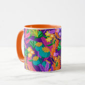 Colorful Exotic Floral Pattern-23148 マグカップ (正面左)