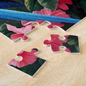 Colorful Exotic Parrot Bird on the Branch  ジグソーパズル (側面)