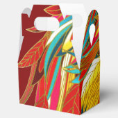 Colorful Exotic Tribal Feathers Red フェイバーボックス (オープン)
