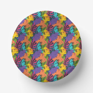 Colorful Exotic Tropical Leaves Pattern-23190 ペーパーボウル