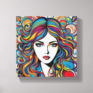 Colorful Face Canvas Print キャンバスプリント