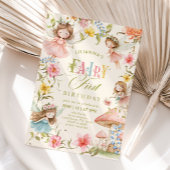 Colorful Fairy First Birthday Enchanted garden 招待状