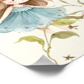 Colorful Fairy First Birthday Enchanted Welcome ポスター (角)
