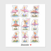 Colorful Fairy Scrapbook Paper Cutouts シール (シート)