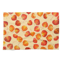 Colorful Fall Quaking Aspen Leaves