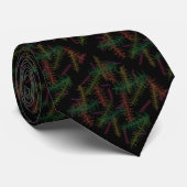 Colorful Fallen Leafy Repeating Pattern On Black   ネクタイ (ロール)