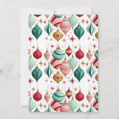 Colorful Family Photo Merry Christmas シーズンカード (裏面)