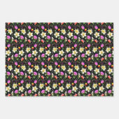 Colorful Fantastic Flowers ラッピングペーパーシート (正面)