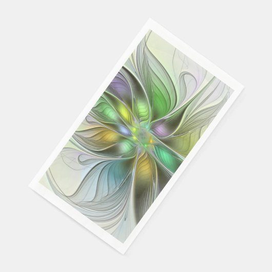 Colorful Fantasy Flower Modern Abstract Fractal (コーナー)