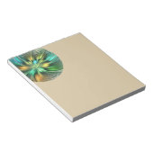 Colorful Fantasy Modern Abstract Flower Fractal ノートパッド (アングル)
