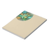 Colorful Fantasy Modern Abstract Flower Fractal ノートパッド (回転)