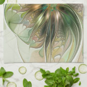 Colorful Fantasy Modern Abstract Fractal Flower キッチンタオル (折り畳み)