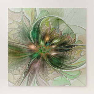 Colorful Fantasy Modern Abstract Fractal Flower ジグソーパズル