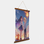 Colorful Fantasy Wall Art for Kids 吊り下げ型タペストリー (傾斜あり)