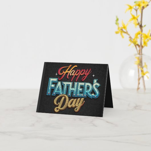 Colorful Father's Day カード (黄色い花)