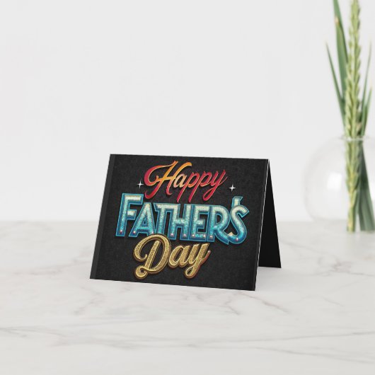 Colorful Father's Day カード (正面)