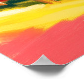 Colorful Fauvist Dubai Skyline Wall Art ポスター (角)