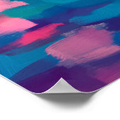 Colorful Fauvist Hong Kong Skyline Wall Art ポスター (角)