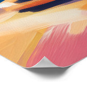 Colorful Fauvist New York Skyline Wall Art ポスター (角)