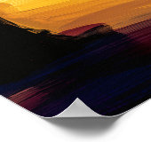 Colorful Fauvist Paris Eiffel Tower Wall Art ポスター (角)