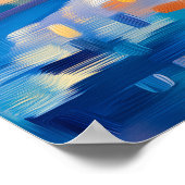 Colorful Fauvist Rome Colosseum Wall Art ポスター (角)