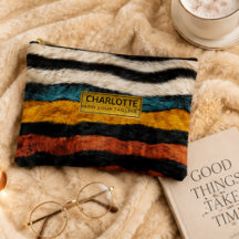 Colorful Faux Fur Stripes Multicolor Cozy Plush 