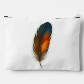 Colorful Feather Design アクセサリーポーチ (裏面)